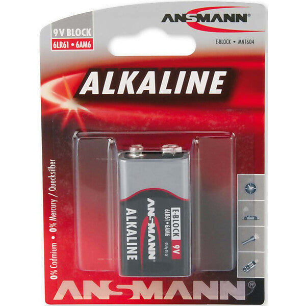ANSMANN Batterie 9V Block Red Alkaline 1515-0000 Bli